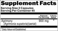 BUY 1 GET 2 FREE Agrimony 900mg 90 Capsules