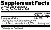 BUY 1 GET 2 FREE Astragalus Extract  Equivalent 2000mg 200 Capsules