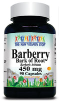 BUY 1 GET 2 FREE Barberry Bark of Root 450mg 90 Capsules