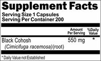 BUY 1 GET 2 FREE Black Cohosh 550mg 200 Capsules