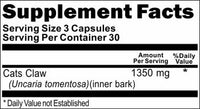 BUY 1 GET 2 FREE Cats Claw Triple Strength 1350mg  90 Capsules