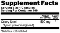 BUY 1 GET 2 FREE Celery Seed 500mg 100 or 200 Capsules