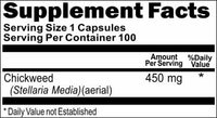 BUY 1 GET 2 FREE Chickweed 450mg 100 Capsules