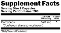 BUY 1 GET 2 FREE Cordyceps 520mg 200 Capsules