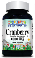 BUY 1 GET 2 FREE Cranberry 1,000mg 100 or 200 Capsules