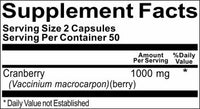 BUY 1 GET 2 FREE Cranberry 1,000mg 100 or 200 Capsules
