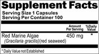 BUY 1 GET 2 FREE Red Marine Algae 450mg 100 or 200 Capsules
