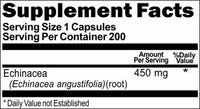 BUY 1 GET 2 FREE Echinacea Angustifolia Root 450mg 200 Capsules