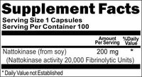 BUY 1 GET 2 FREE Nattokinase 200mg 100 or 200 Capsules