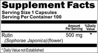 BUY 1 GET 2 FREE Rutin 500mg 100 Capsules