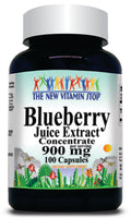 BUY 1 GET 2 FREE Blueberry Juice Extract Concentrate 900mg 100 Capsules