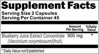 BUY 1 GET 2 FREE Blueberry Juice Extract Concentrate 900mg 100 Capsules