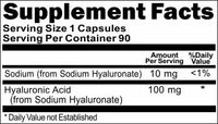 BUY 1 GET 2 FREE Hyaluronic Acid 100mg 90 or 180 Capsules