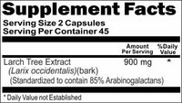 BUY 1 GET 2 FREE Larch Tree Extract 900mg 90 or 180 Capsules