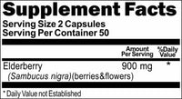 BUY 1 GET 2 FREE Elderberry 900mg 100 or 200 Capsules