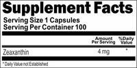 BUY 1 GET 2 FREE Zeaxanthin 4mg 100 Capsules 1 or 3 Bottle Price