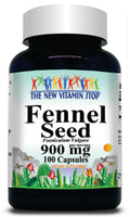 BUY 1 GET 2 FREE Fennel Seed 900mg 100 Capsules