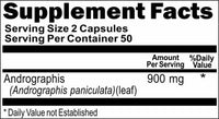 BUY 1 GET 2 FREE Andrographis 900mg 100 or 200 Capsules