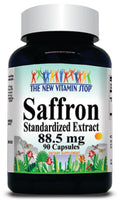 BUY 1 GET 2 FREE Saffron Standardized Extract 88.5mg 90 or 180 Capsules