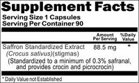 BUY 1 GET 2 FREE Saffron Standardized Extract 88.5mg 90 or 180 Capsules