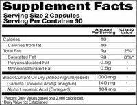 BUY 1 GET 2 FREE Black Currant Seed Oil 1000mg 180 Capsules