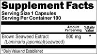 BUY 1 GET 2 FREE Brown Seaweed Extract 500mg 100 or 200 Capsules