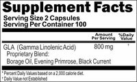 BUY 1 GET 2 FREE GLA (Gamma Linolenic Acid) 800mg 200 Capsules
