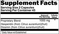 BUY 1 GET 2 FREE Hesperidin Diosmin 1000mg 90 or 180 Capsules