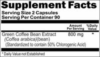 BUY 1 GET 2 FREE Green Coffee Bean Extract 800mg 180 Capsules