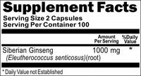 BUY 1 GET 2 FREE Siberian Ginseng 1000mg 200 Capsules