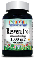 BUY 1 GET 2 FREE Resveratrol 1000mg 90 or 180 Capsules