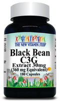 BUY 1 GET 2 FREE Black Bean C3G Extract Equivalent 360mg 180 Capsules