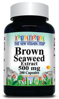BUY 1 GET 2 FREE Brown Seaweed Extract 500mg 100 or 200 Capsules