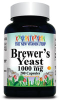 BUY 1 GET 2 FREE Brewers Yeast 1000mg 200 Capsules