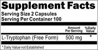 BUY 1 GET 2 FREE L-Tryptophan 500mg 200 Capsules