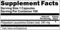 BUY 1 GET 2 FREE Polypodium Leucotomos Extract 240mg 100 or 200 Capsules