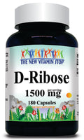 BUY 1 GET 2 FREE D-Ribose 1500mg 180 Capsules
