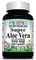 BUY 1 GET 2 FREE Super Aloe Vera 950mg 200 Capsules