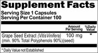 BUY 1 GET 2 FREE Grapeseed Extract 100mg 100 or 200 Capsules