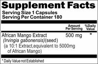 BUY 1 GET 2 FREE African Mango Extract Equivalent 5000mg 180 Capsules