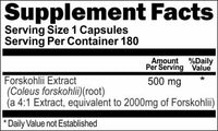 BUY 1 GET 2 FREE Forskolii Extract Equivalent 2000mg 180 Capsules