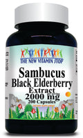 BUY 1 GET 2 FREE Sambucus Black Elderberry Extract 2000mg 100caps or 200caps