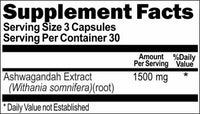 BUY 1 GET 2 FREE Ashwagandha Extract 1500mg 90 or 180 Capsules
