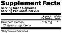 BUY 1 GET 2 FREE Hawthorn Berries 525mg 200 Capsules