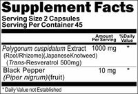 BUY 1 GET 2 FREE Resveratrol Black Pepper 1000mg 90 or 180 Capsules