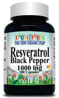 BUY 1 GET 2 FREE Resveratrol Black Pepper 1000mg 90 or 180 Capsules