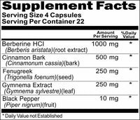 18.99Berberine Cinnamon Black Pepper 90 or 180 Capsules