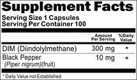 BUY 1 GET 2 FREE DIM Black Pepper 300mg 100 or 200 Capsules