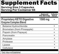 BUY 1 GET 2 FREE KETO Digestive Enzyme Complex 200 Capsules