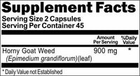 BUY 1 GET 2 FREE Horny Goat Weed 900mg 90 or 180 Capsules